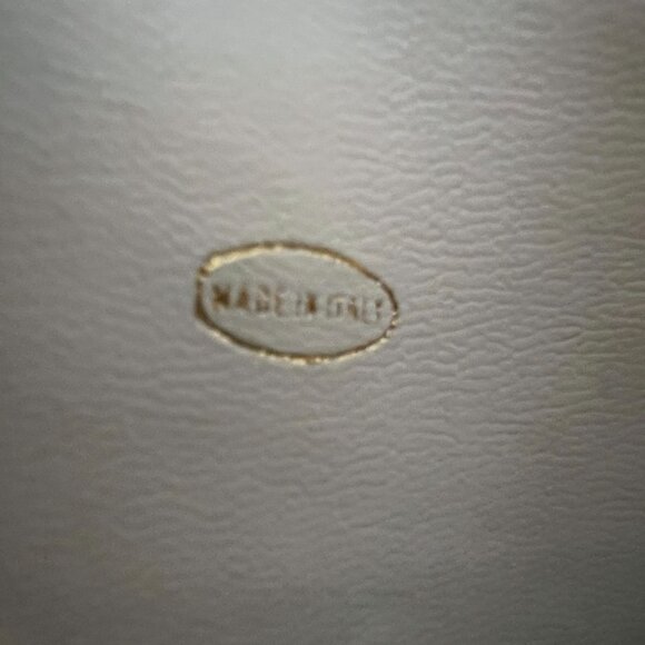 CHANEL Vintage Rare COCO Shoulder Tote Navy White Gold Chain Bag Purse - Picture 8 of 11